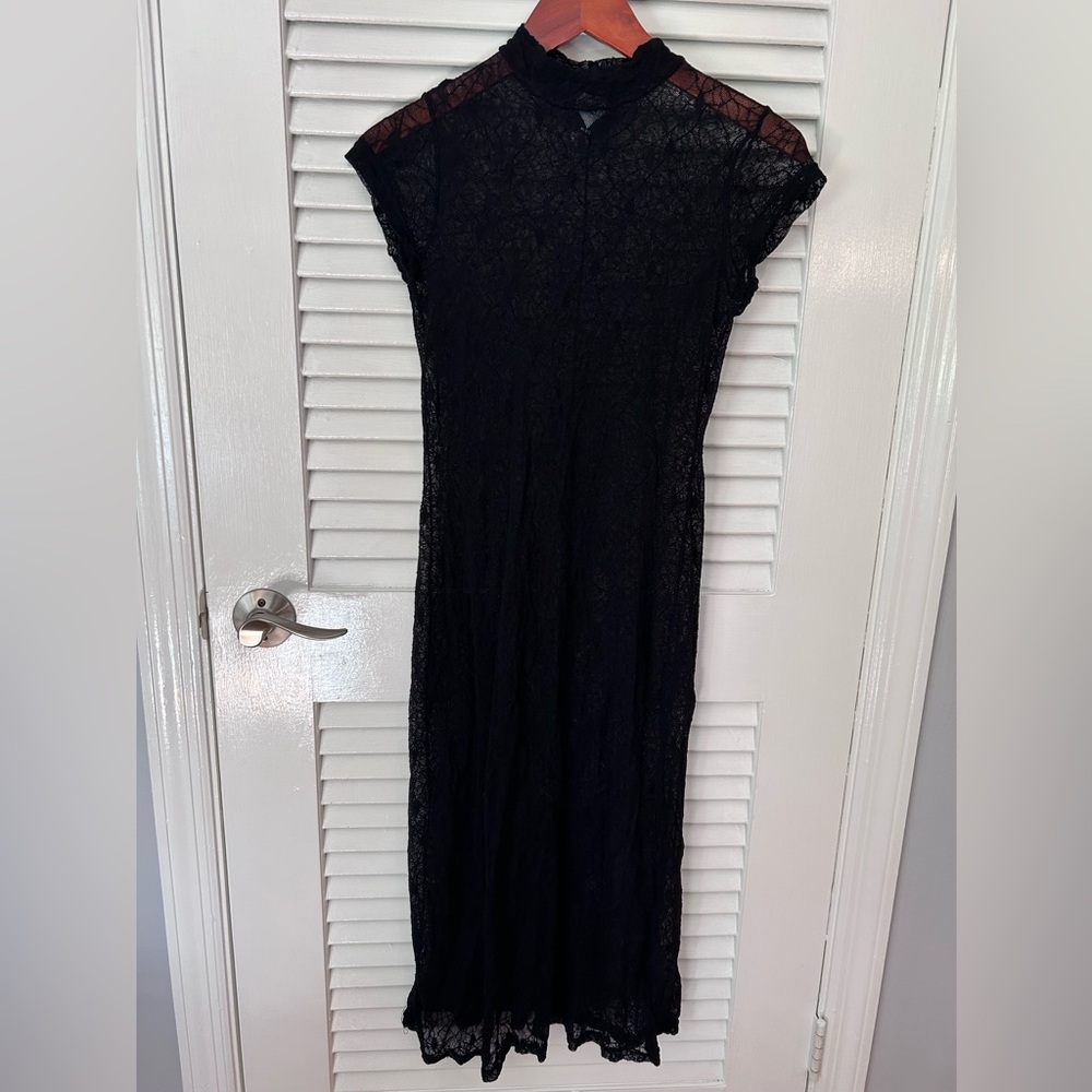 Helium Authentique Black Lace Dress M EUC